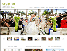 Tablet Screenshot of creativeaffairsinc.com